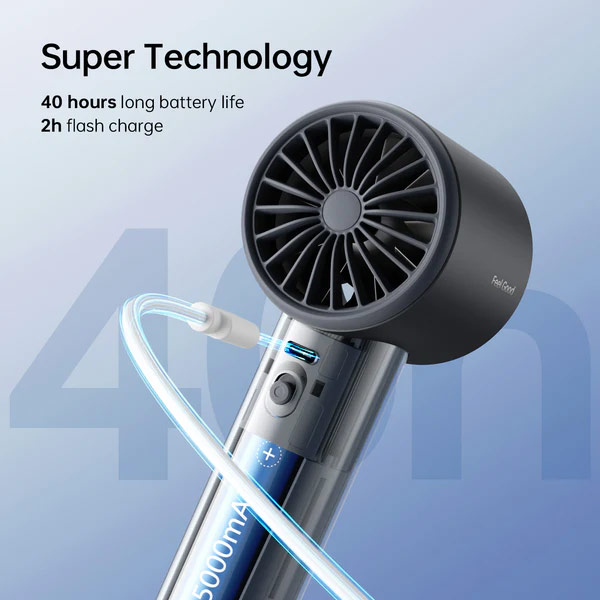 Picture of Jisulife Pro1S 2025 100 Speed Control Aluminum Body Portable Handheld Fan Kipas Jisulife (Bright Brown)