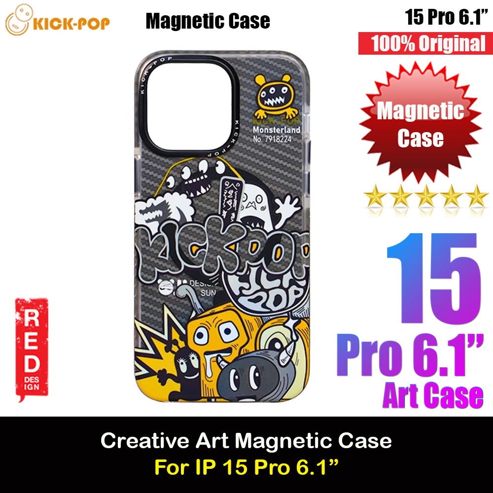 Picture of KickPop Creative Fashion Art Magnetic Impact Drop Protection Aluminum Lens Frame Case Casing for iPhone 15 Pro 6.1 (Monster Land) Apple iPhone 15 Pro 6.1- Apple iPhone 15 Pro 6.1 Cases, Apple iPhone 15 Pro 6.1 Covers, iPad Cases and a wide selection of Apple iPhone 15 Pro 6.1 Accessories in Malaysia, Sabah, Sarawak and Singapore 