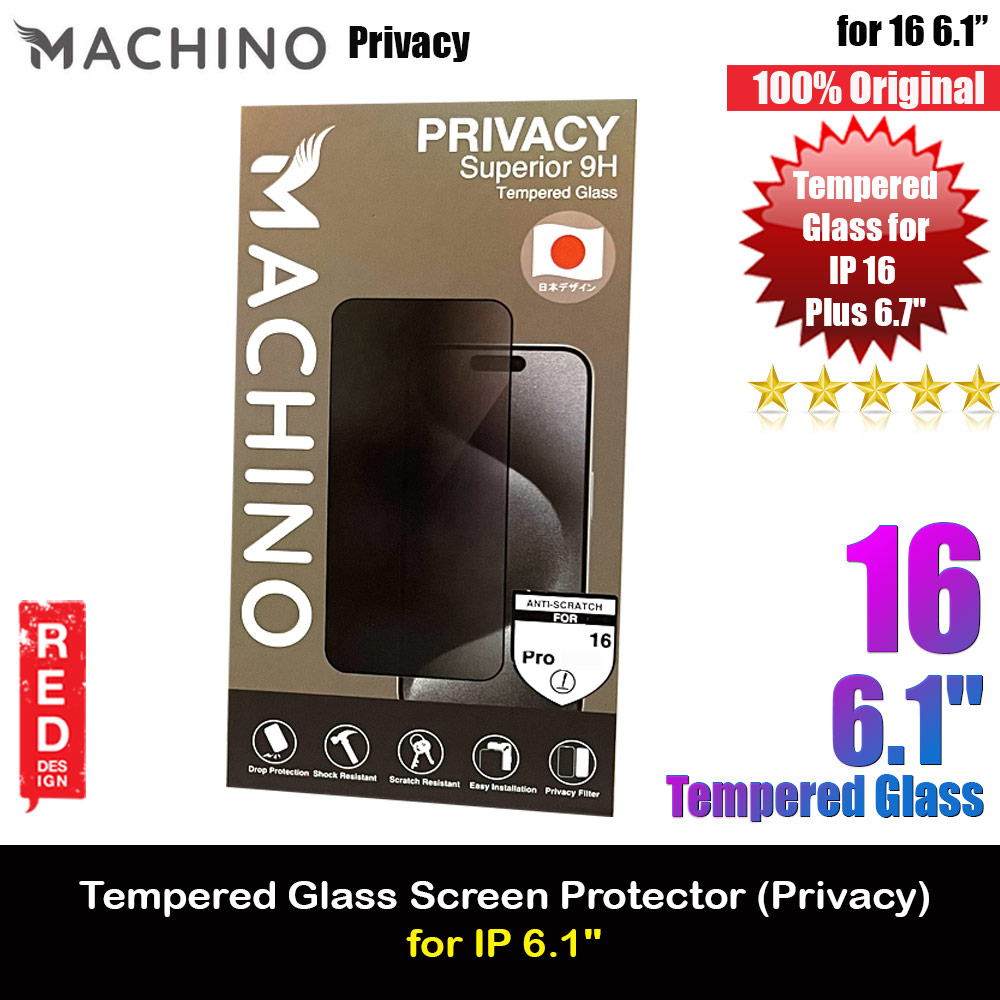 Picture of Machino 2.5D Full Cover Tempered Glass Screen Protector for iPhone 16 6.1 (Privacy Anti Peep) Apple iPhone 16 6.1- Apple iPhone 16 6.1 Cases, Apple iPhone 16 6.1 Covers, iPad Cases and a wide selection of Apple iPhone 16 6.1 Accessories in Malaysia, Sabah, Sarawak and Singapore 