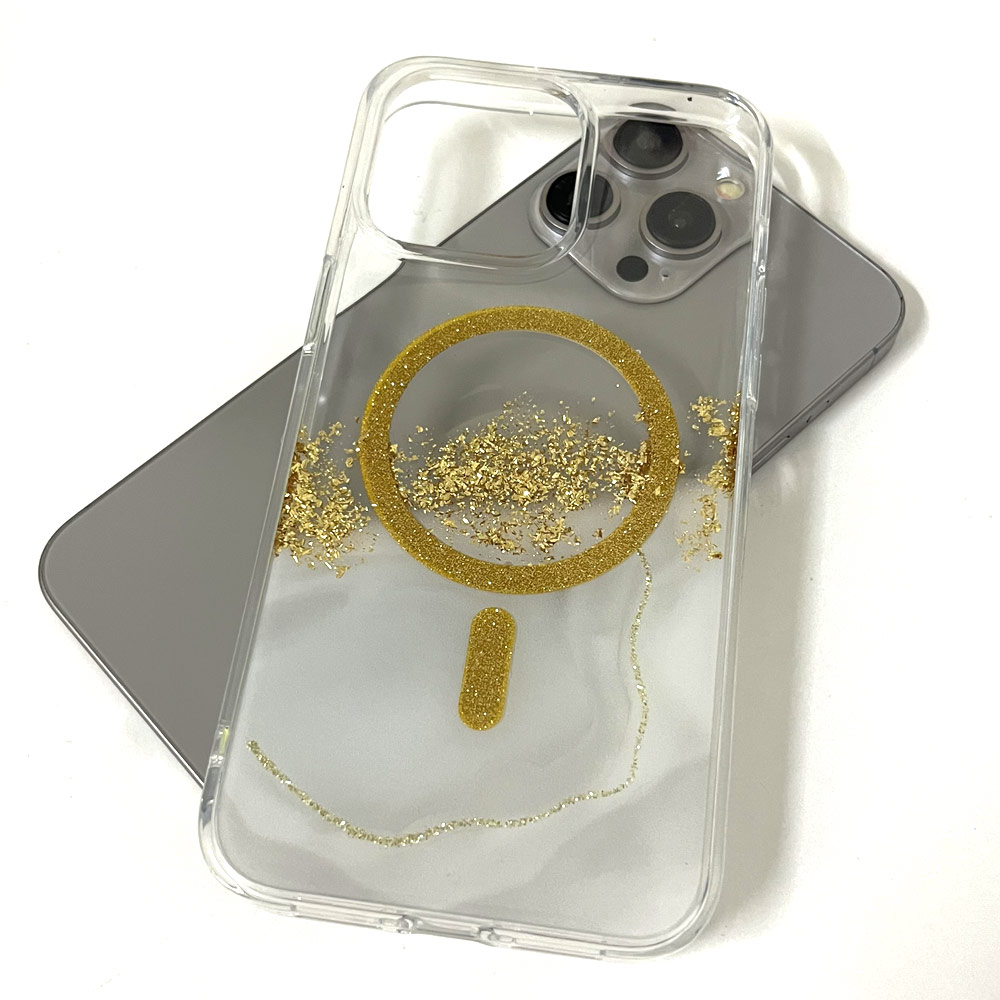 Picture of Apple iPhone 15 Pro Max 6.7 Case | Red Design Choices Starlight Shining Magnetic Magsafe Compatible Case for Apple iPhone 15 Pro Max 6.7 (Gold White Marble)