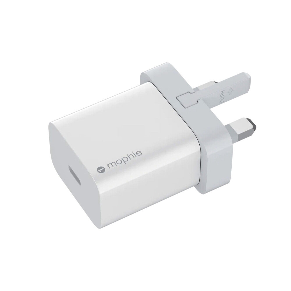 Picture of Mophie USB-C 30W Wall Travel Compact Charger Smartphone Tablet Small laptops USB-C devices (UK)