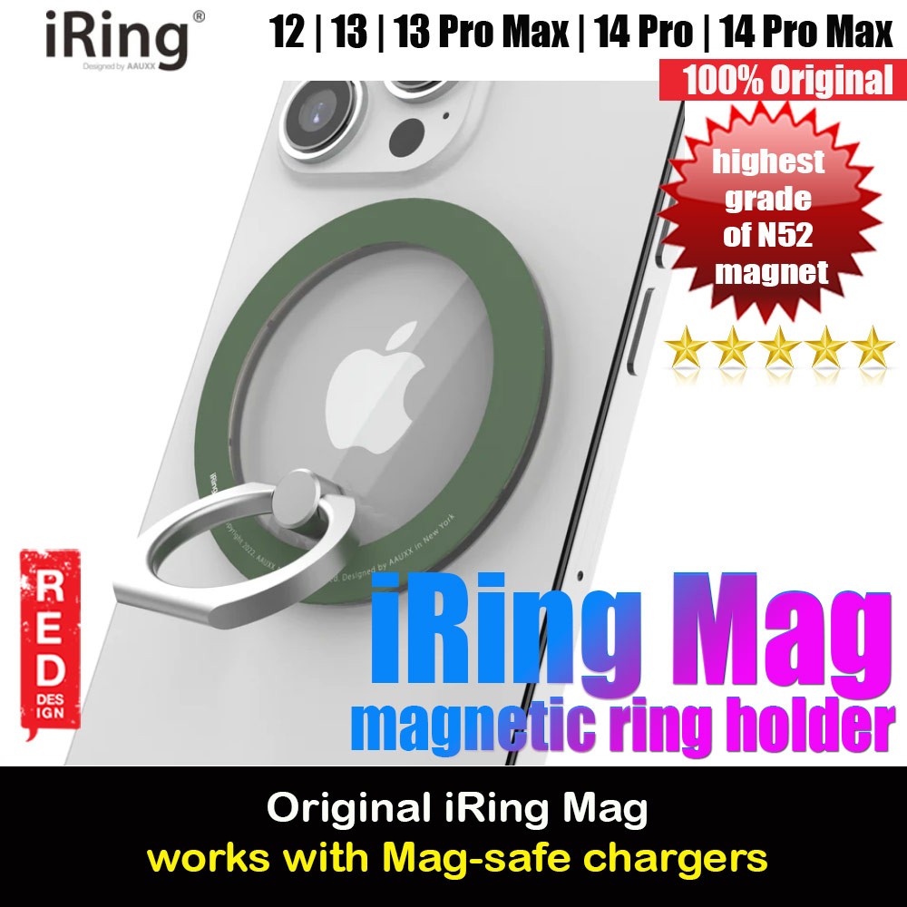 Picture of AAUXX iRing Mag Magnetic Ring Holder Phone Grip and Kickstand Stand Compatible with Magsafe (Alpine Green) Red Design- Red Design Cases, Red Design Covers, iPad Cases and a wide selection of Red Design Accessories in Malaysia, Sabah, Sarawak and Singapore 