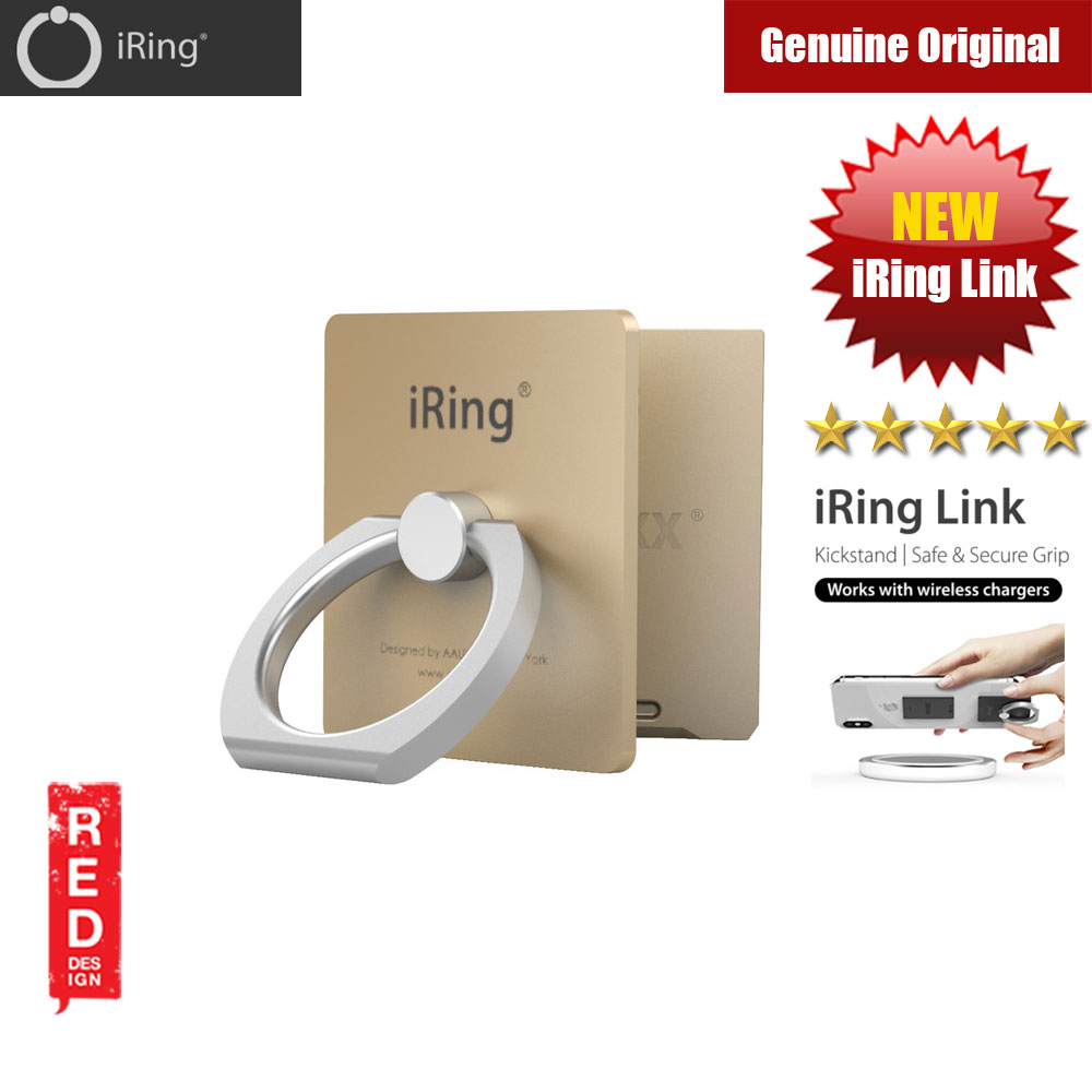 Picture of AAUXX iRing Link Universal Phone Grip and Stand Compatible with wireless charging (Champagne Gold) Red Design- Red Design Cases, Red Design Covers, iPad Cases and a wide selection of Red Design Accessories in Malaysia, Sabah, Sarawak and Singapore 