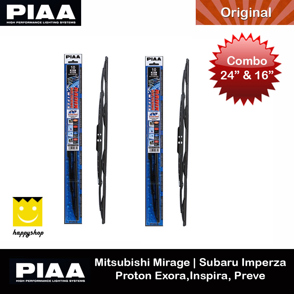 Picture of PIAA Radix Silicone Windscreen Wiper Made in Japan (Combo 24 & 16 ) for Mitsubishi Mirage Subaru Impreza WRX STI Proton Exora Inspira Preve Red Design- Red Design Cases, Red Design Covers, iPad Cases and a wide selection of Red Design Accessories in Malaysia, Sabah, Sarawak and Singapore 