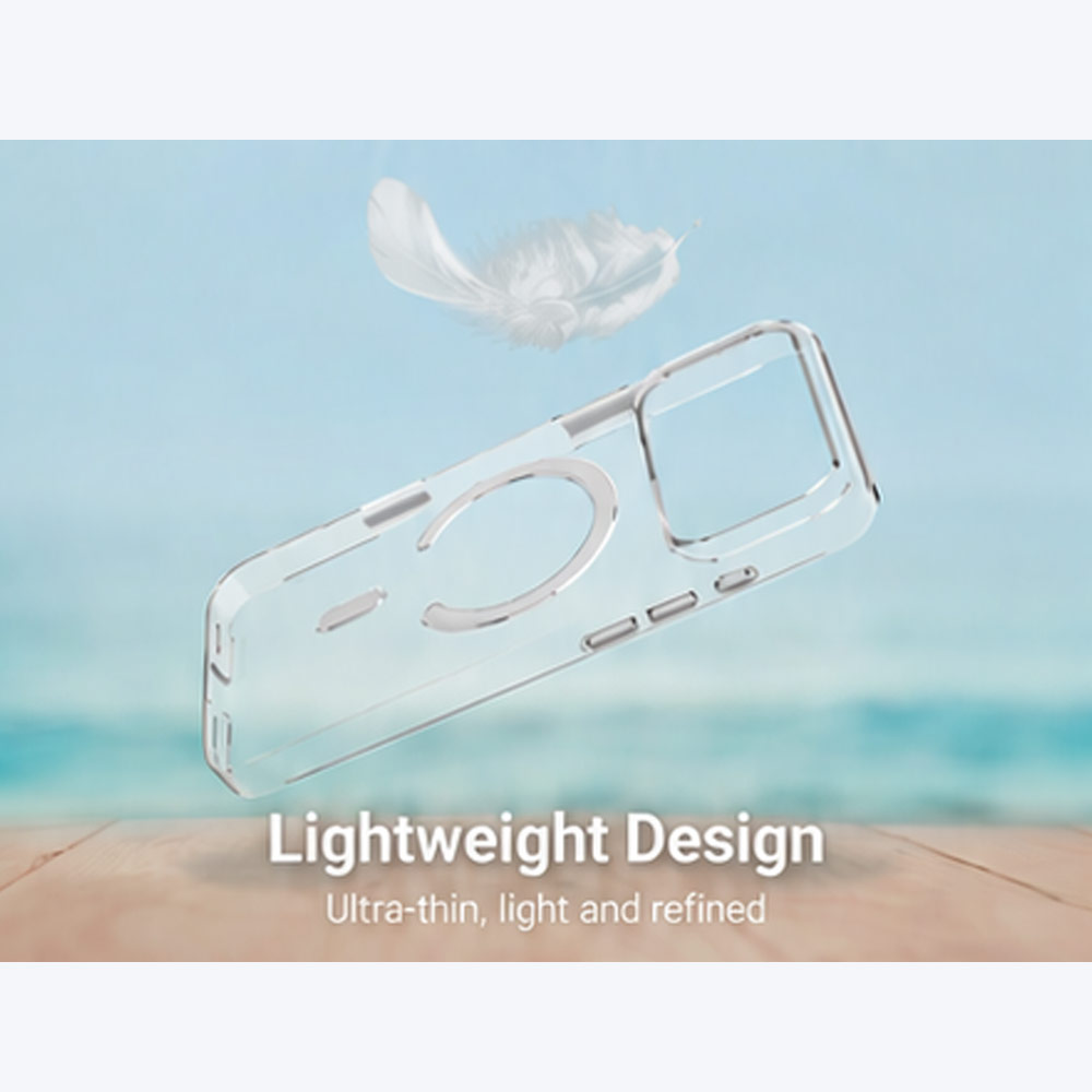 Picture of Apple iPhone 18 Pro Case | Power Support Air Jacket Mag Lightweight Thin MagSafe Case for iPhone 18 Pro | iPhone 17 Pro - Clear