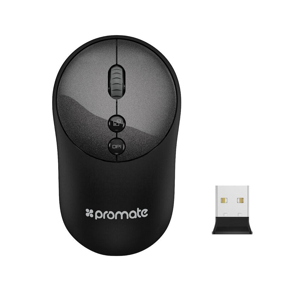 Picture of Promate Wireless Mouse Lightweight 2.4Ghz Wireless Optical Mouse with USB Nano Receiver for PC Laptop Tablet Mac Clix-2