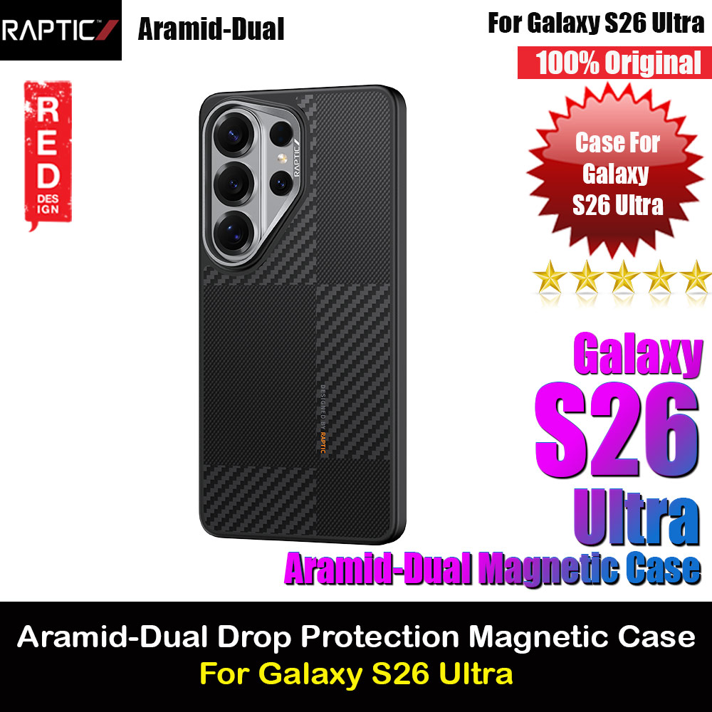 Picture of Raptic Aramid Dual Magnetic Drop Compatible Protection Case for Samsung Galaxy S26 Ultra (Mondrain) Samsung Galaxy S26 Ultra- Samsung Galaxy S26 Ultra Cases, Samsung Galaxy S26 Ultra Covers, iPad Cases and a wide selection of Samsung Galaxy S26 Ultra Accessories in Malaysia, Sabah, Sarawak and Singapore 
