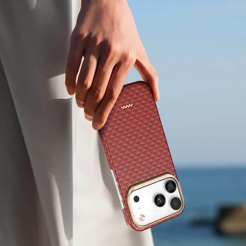 Picture of Apple iPhone 17 Pro Max 6.9 Case | Raptic Aramid Fibre Origin Lightweight Ultra Slim Case with Magsafe for iPhone 17 Pro Max 6.9 (Oriental)