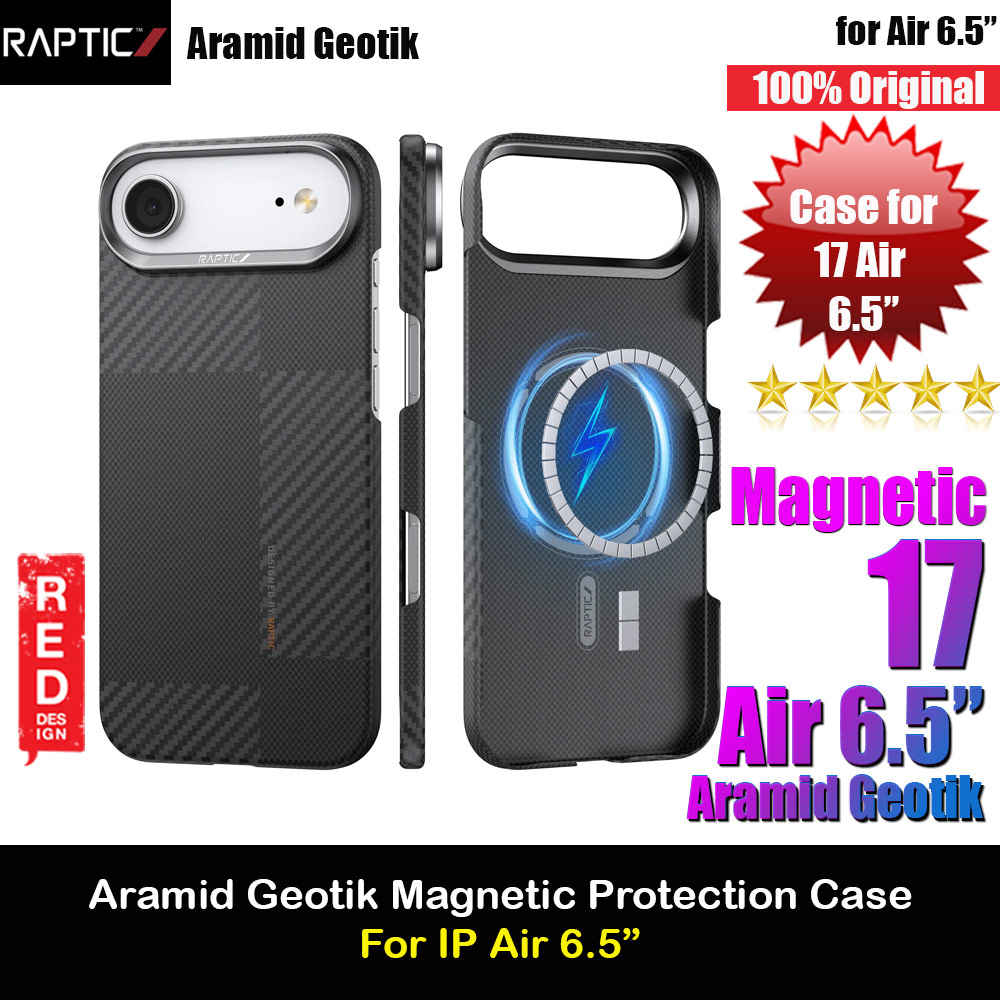 Picture of Raptic Aramid Fiber Geotik MgSafe Magnetic Compatible Drop Protection Case for iPhone Air 6.5 (Mondrain) Apple iPhone Air 6.5- Apple iPhone Air 6.5 Cases, Apple iPhone Air 6.5 Covers, iPad Cases and a wide selection of Apple iPhone Air 6.5 Accessories in Malaysia, Sabah, Sarawak and Singapore 