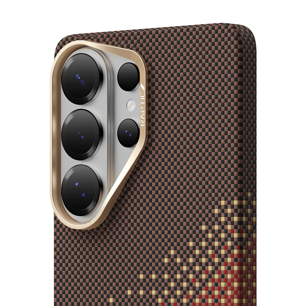 Picture of Samsung Galaxy S26 Ultra Case | Raptic Aramid Skin Magnetic Compatible Protection Case for Samsung Galaxy S26 Ultra (Serenity Amber)