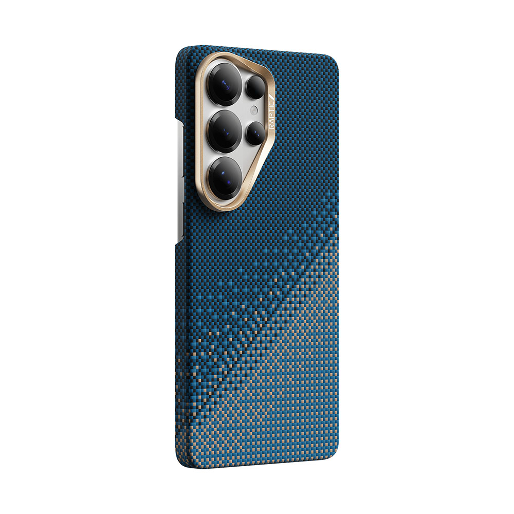 Picture of Samsung Galaxy S26 Ultra Case | Raptic Aramid Skin Magnetic Compatible Protection Case for Samsung Galaxy S26 Ultra (Serenity Emerald)