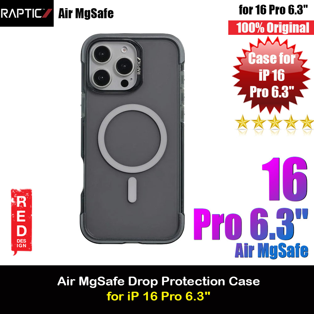 Picture of Raptic Air MgSafe Magnetic Compatible Drop Protection Case for iPhone 16 Pro 6.3 (Smoke) Apple iPhone 16 Pro 6.3- Apple iPhone 16 Pro 6.3 Cases, Apple iPhone 16 Pro 6.3 Covers, iPad Cases and a wide selection of Apple iPhone 16 Pro 6.3 Accessories in Malaysia, Sabah, Sarawak and Singapore 