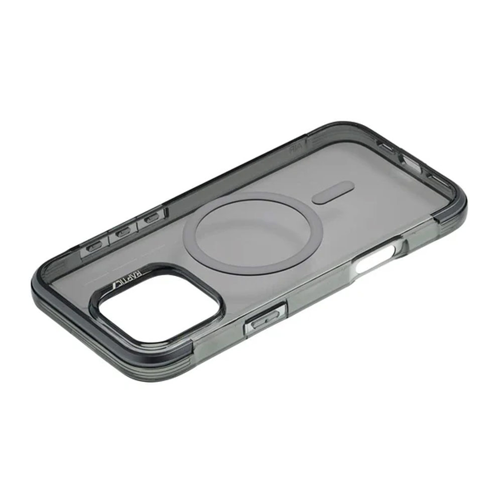 Picture of Apple iPhone 16 6.1 Case | Raptic Air MgSafe Magnetic Compatible Drop Protection Case for iPhone 16 6.1 (Smoke)