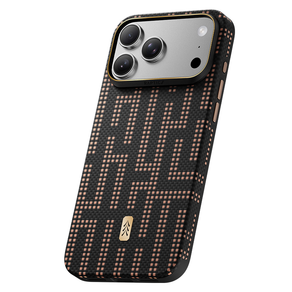 Picture of Apple iPhone 18 Pro Max Case | Raptic Aramid Dual Ultra Magnetic Drop Protection Case for iPhone 18 Pro Max - Grid Valor