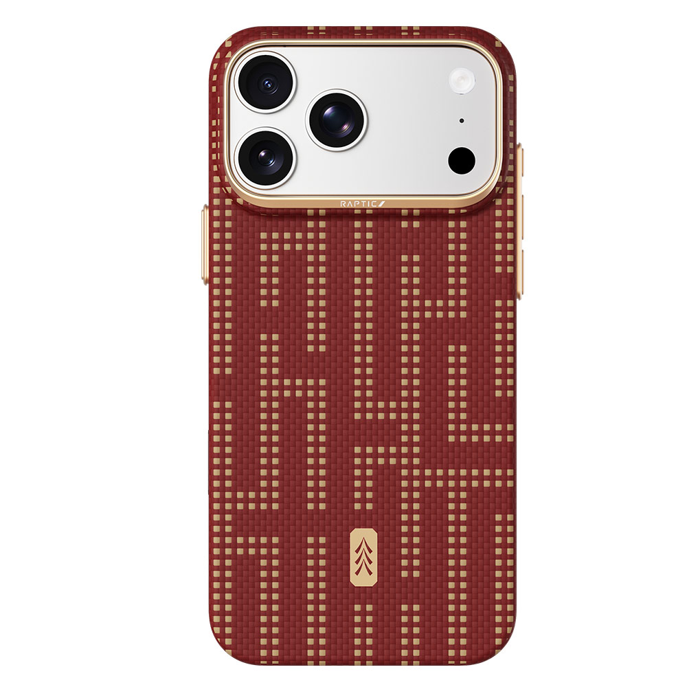 Picture of Apple iPhone 18 Pro Case | Raptic Aramid Skin Slim Magnetic Case for iPhone 18 Pro - Grid Glory