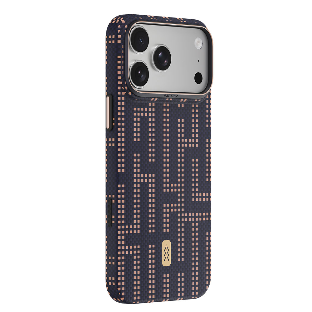 Picture of Apple iPhone 18 Pro Max Case | Raptic Aramid Skin Slim Magnetic Case for iPhone 18 Pro Max - Grid Wisdom