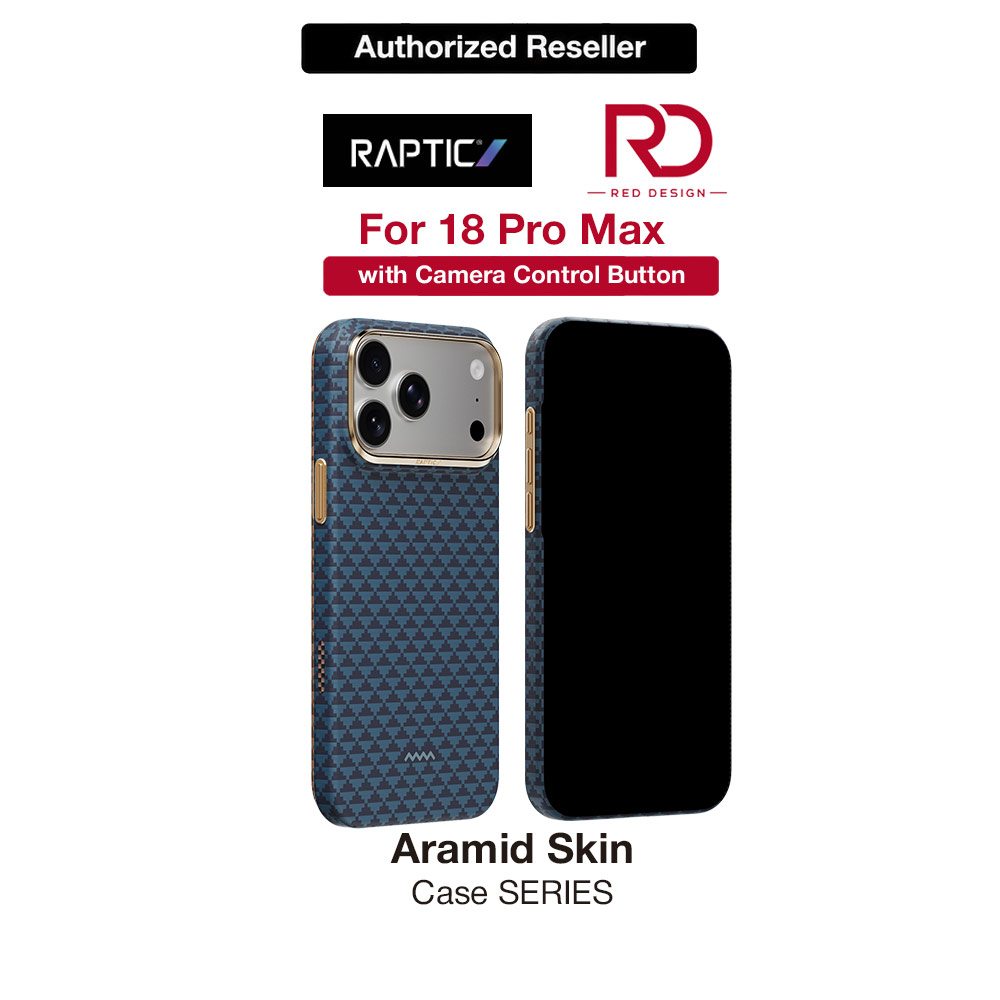 Picture of Raptic Aramid Skin Slim Magnetic Case for iPhone 18 Pro Max -  Origin Profound Apple iPhone 18 Pro Max- Apple iPhone 18 Pro Max Cases, Apple iPhone 18 Pro Max Covers, iPad Cases and a wide selection of Apple iPhone 18 Pro Max Accessories in Malaysia, Sabah, Sarawak and Singapore 
