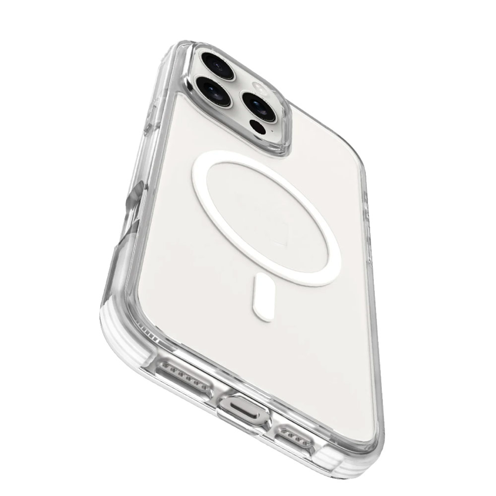 Picture of Apple iPhone 16 Pro 6.3 Case | Raptic Clear MgSafe Magnetic Compatible Drop Protection Case for iPhone 16 Pro 6.3 (White)