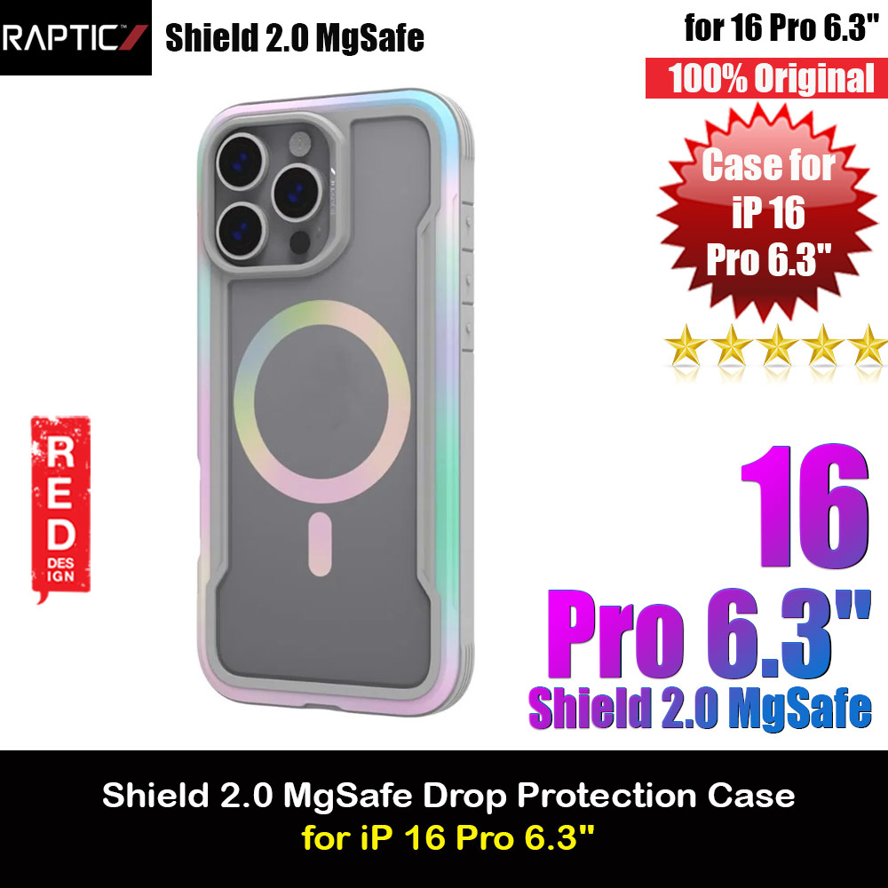 Picture of Raptic Shield 2.0 MgSafe Magnetic Compatible Drop Protection Case for iPhone 16 Pro 6.3 (Quartz) Apple iPhone 16 Pro 6.3- Apple iPhone 16 Pro 6.3 Cases, Apple iPhone 16 Pro 6.3 Covers, iPad Cases and a wide selection of Apple iPhone 16 Pro 6.3 Accessories in Malaysia, Sabah, Sarawak and Singapore 