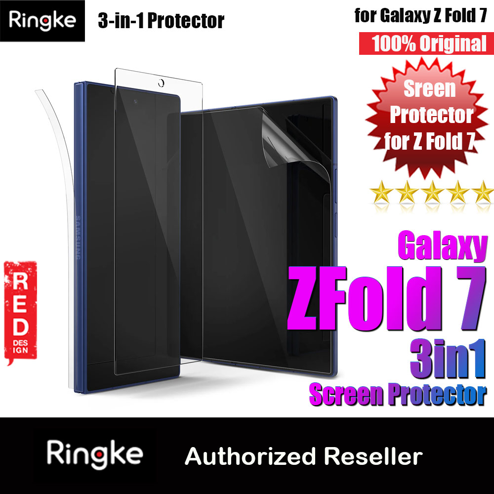 Picture of Ringke 3 in 1 Screen Protector Dual Easy Film Interior Screen Protector Display Cover Tempered Glass Hinge Protector for Samsung Galaxy Z Fold 7 Samsung Galaxy Z Fold 7- Samsung Galaxy Z Fold 7 Cases, Samsung Galaxy Z Fold 7 Covers, iPad Cases and a wide selection of Samsung Galaxy Z Fold 7 Accessories in Malaysia, Sabah, Sarawak and Singapore 