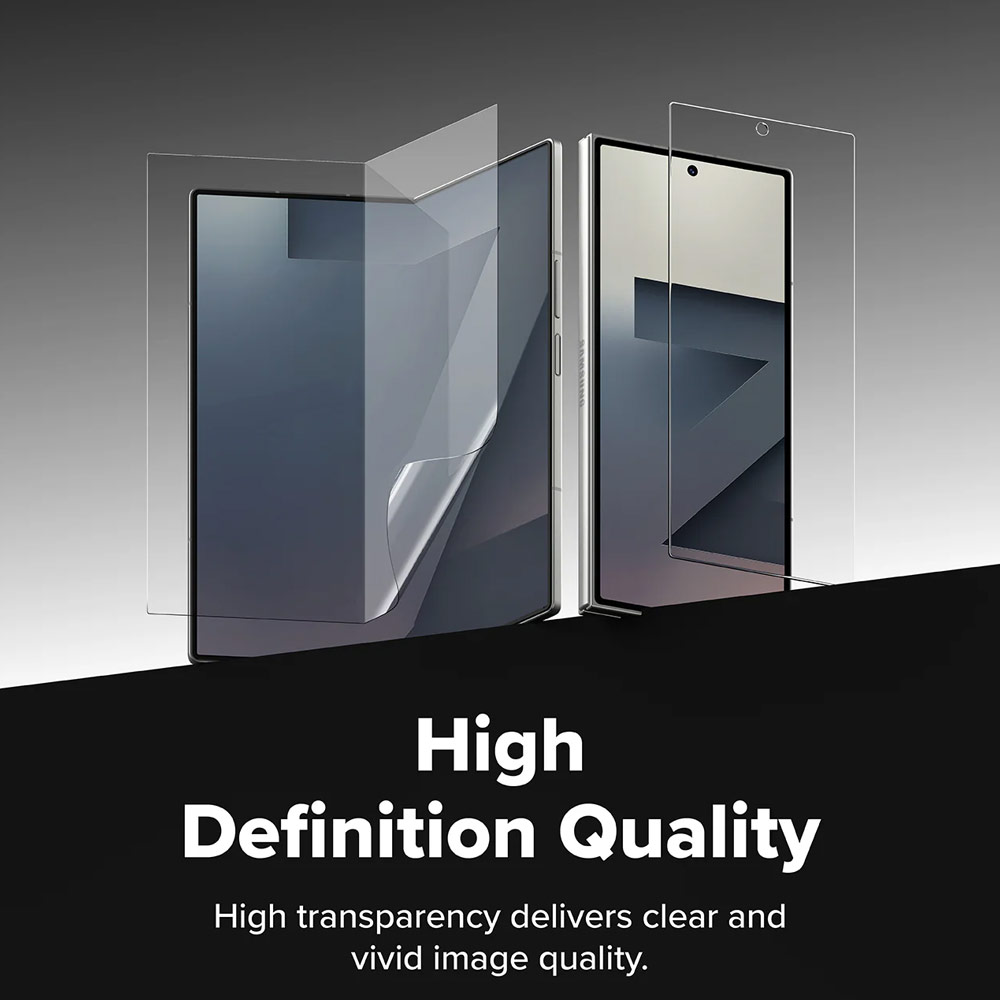 Picture of Samsung Galaxy Z Fold 7 Screen Protector | Ringke 3 in 1 Screen Protector Dual Easy Film Interior Screen Protector Display Cover Tempered Glass Hinge Protector for Samsung Galaxy Z Fold 7