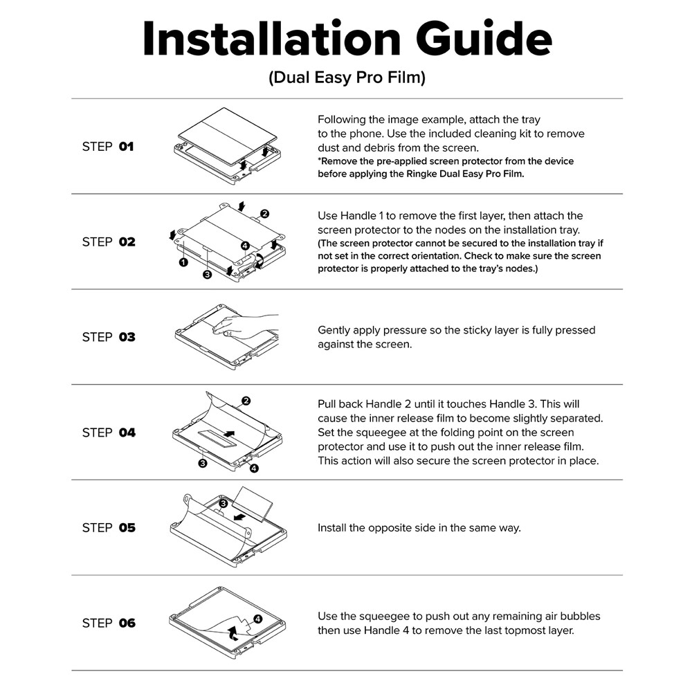 Picture of Samsung Galaxy Z Fold 7 Screen Protector | Ringke 3 in 1 Screen Protector Dual Easy Film Interior Screen Protector Display Cover Tempered Glass Hinge Protector for Samsung Galaxy Z Fold 7
