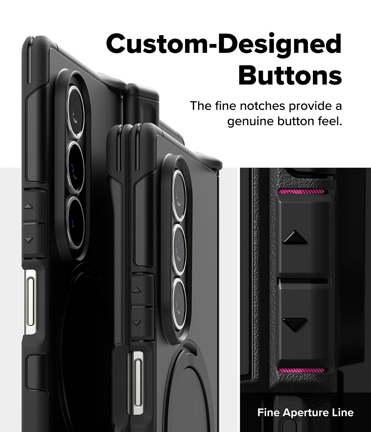 Picture of Samsung Galaxy Z Fold 7 Case | Ringke Alles Magnetic Kickstand Protection Case for Samsung Galaxy Z Fold 7 (Black)