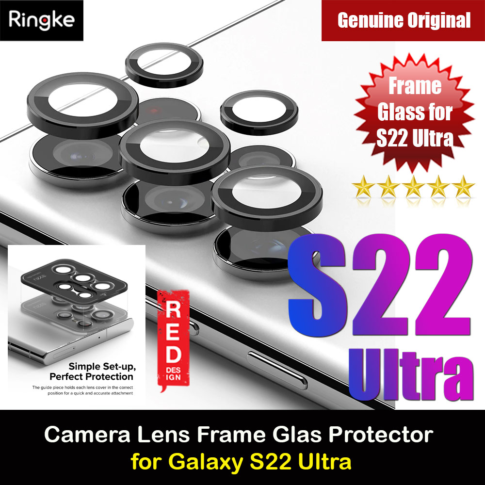 Picture of Ringke Camera Lens Frame Glass Protector for Samsung Galaxy S22 Ultra (Black) Samsung Galaxy S22 Ultra 5G 6.8- Samsung Galaxy S22 Ultra 5G 6.8 Cases, Samsung Galaxy S22 Ultra 5G 6.8 Covers, iPad Cases and a wide selection of Samsung Galaxy S22 Ultra 5G 6.8 Accessories in Malaysia, Sabah, Sarawak and Singapore 