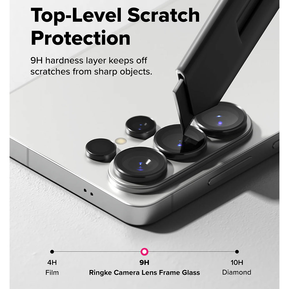 Picture of Samsung Galaxy S26 Ultra  | Ringke Camera Lens Frame Glass Protector with Easy Installation for Samsung Galaxy S26 Ultra (Black)