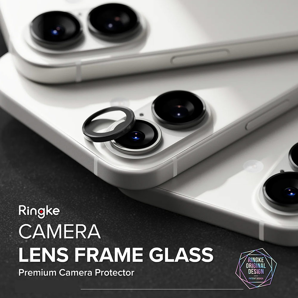 Picture of Apple iPhone 17 6.3 | Ringke Camera Lens Frame Glass Protector with Easy Installation for iPhone 17 6.3 (Black)