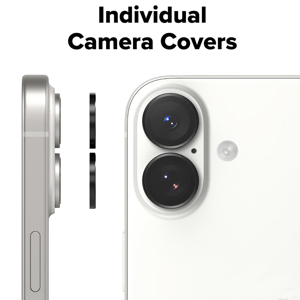 Picture of Apple iPhone 17 6.3 | Ringke Camera Lens Frame Glass Protector with Easy Installation for iPhone 17 6.3 (Black)