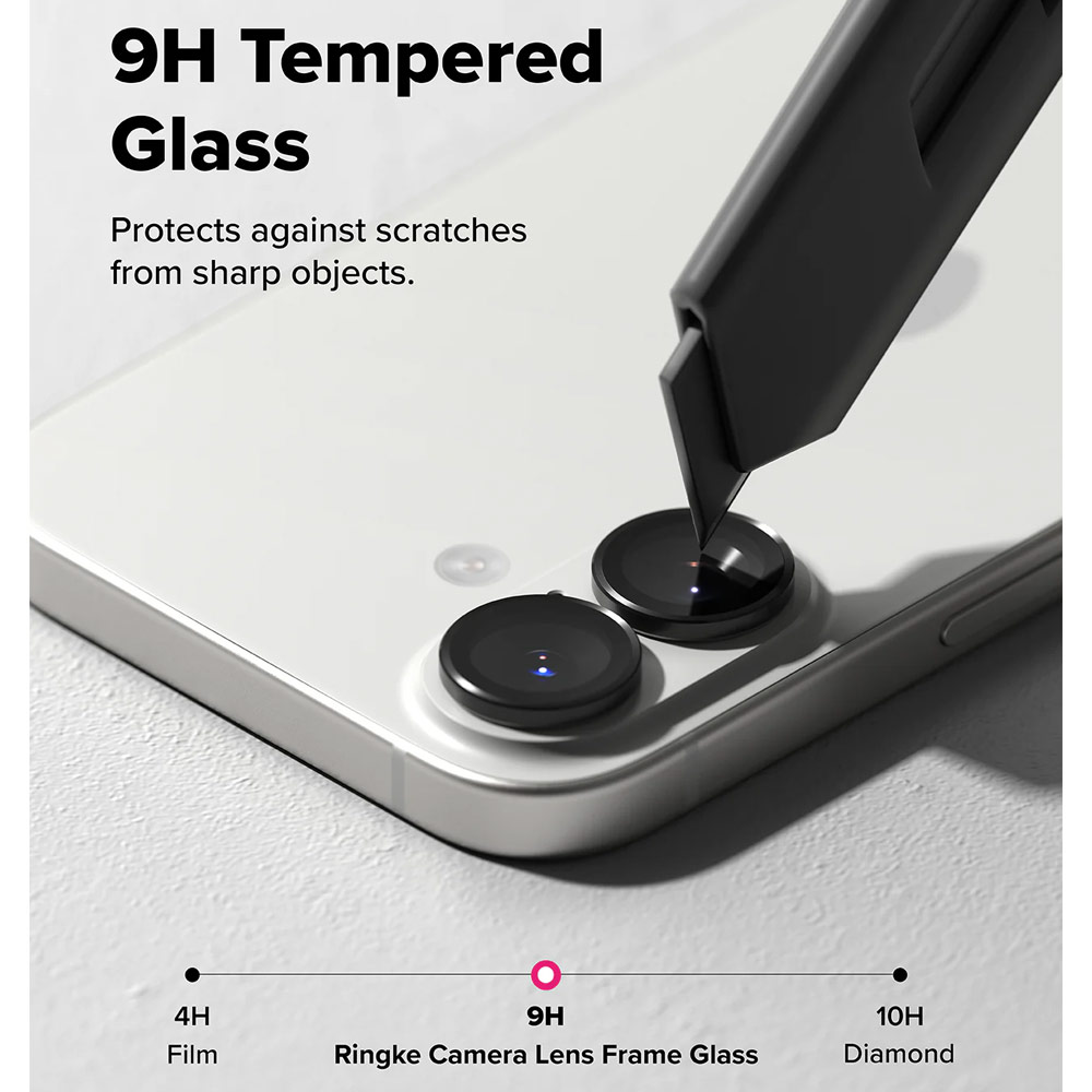 Picture of Apple iPhone 17 6.3 | Ringke Camera Lens Frame Glass Protector with Easy Installation for iPhone 17 6.3 (Black)