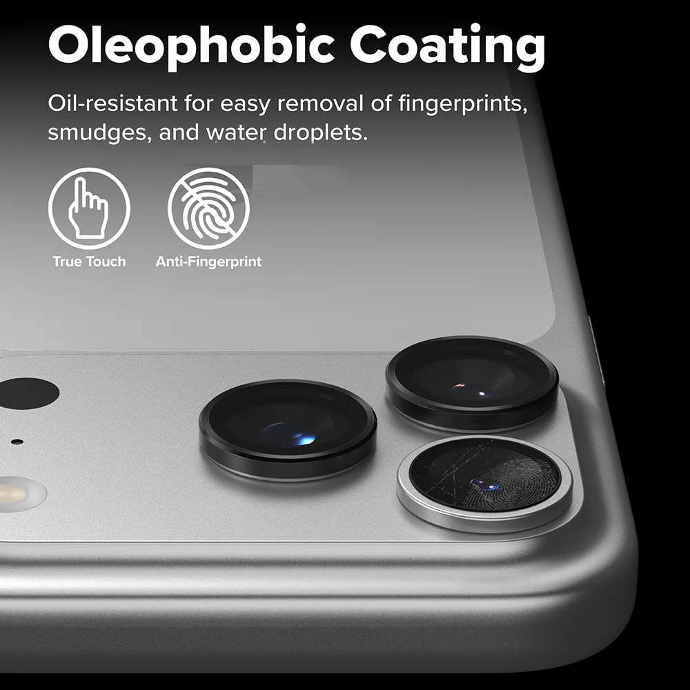 Picture of Apple iPhone Air 6.5 | Ringke Camera Lens Frame Glass Protector with Easy Installation for iPhone Air 6.5 (Black)