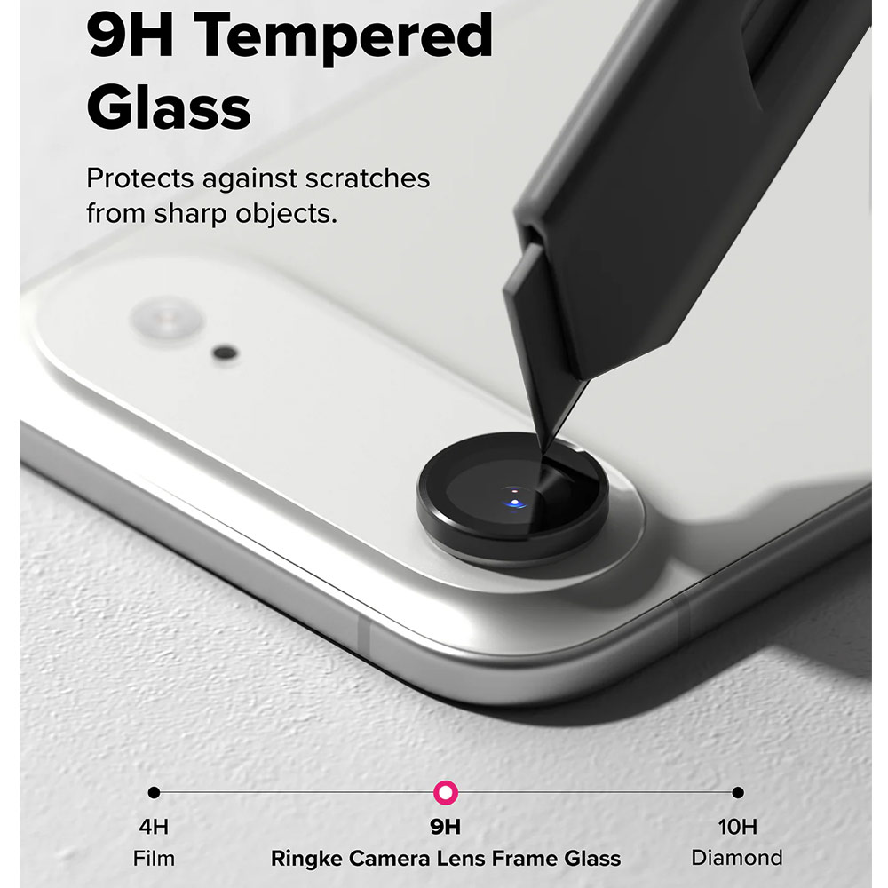 Picture of Apple iPhone Air 6.5 | Ringke Camera Lens Frame Glass Protector with Easy Installation for iPhone Air 6.5 (Black)