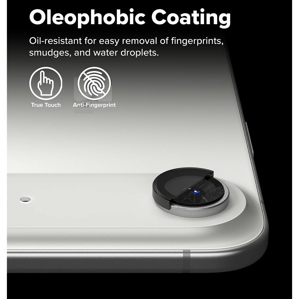 Picture of Apple iPhone Air 6.5 | Ringke Camera Lens Frame Glass Protector with Easy Installation for iPhone Air 6.5 (Black)