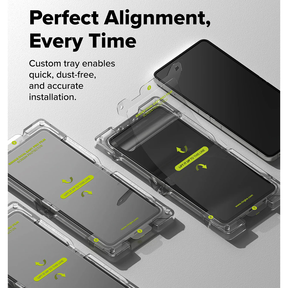 Picture of Samsung Galaxy Z Flip 7 Screen Protector | Ringke Screen Protector Dual Easy Film Interior Screen Protector for Samsung Galaxy Z Flip 7 (2pcs Pack)