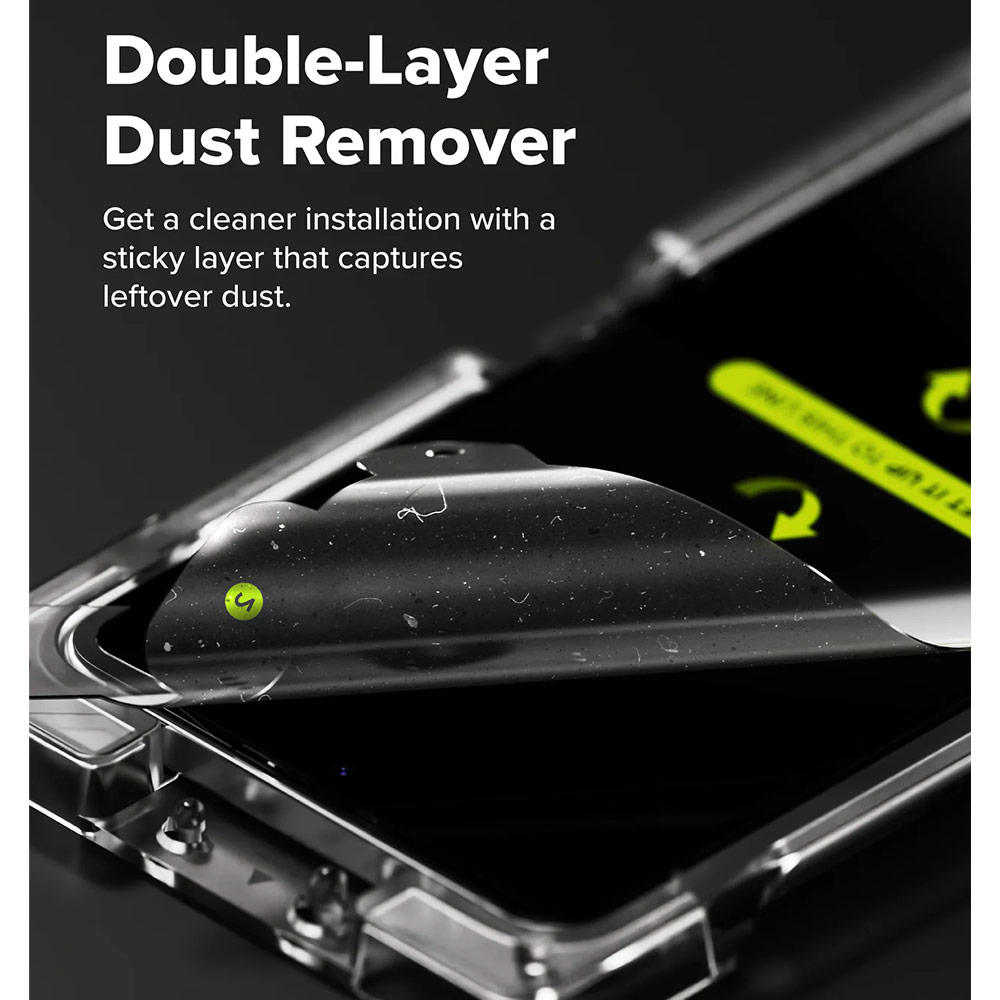 Picture of Samsung Galaxy Z Flip 7 Screen Protector | Ringke Screen Protector Dual Easy Film Interior Screen Protector for Samsung Galaxy Z Flip 7 (2pcs Pack)