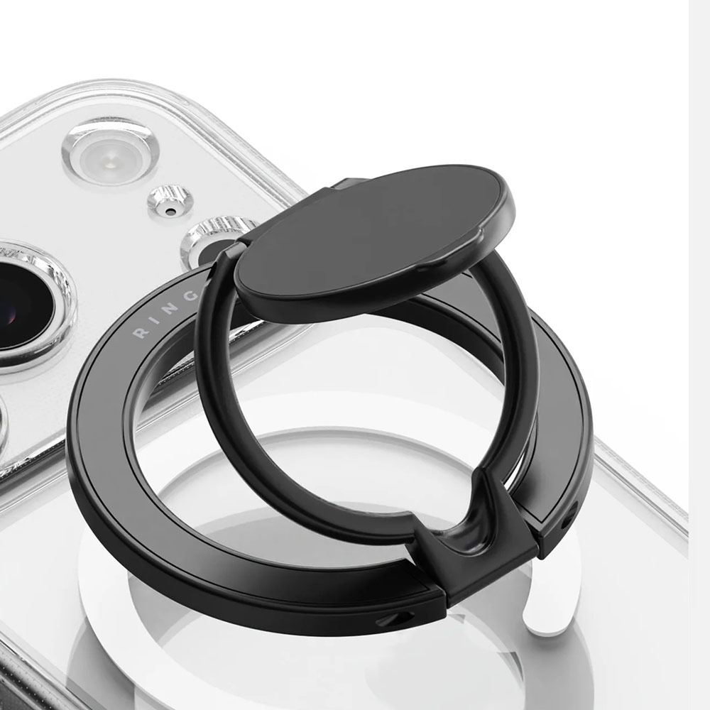 Picture of Ringke Dual Magnetic Smart Holder Phone Grip and Kickstand Stand Zinc Alloy (Black)
