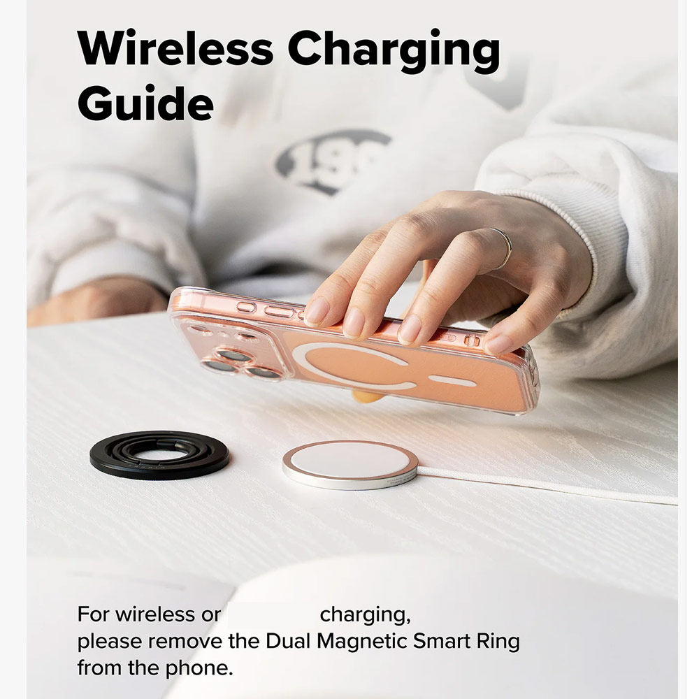 Picture of Ringke Dual Magnetic Smart Ring Phone Grip and Kickstand Stand Zinc Alloy (Black)