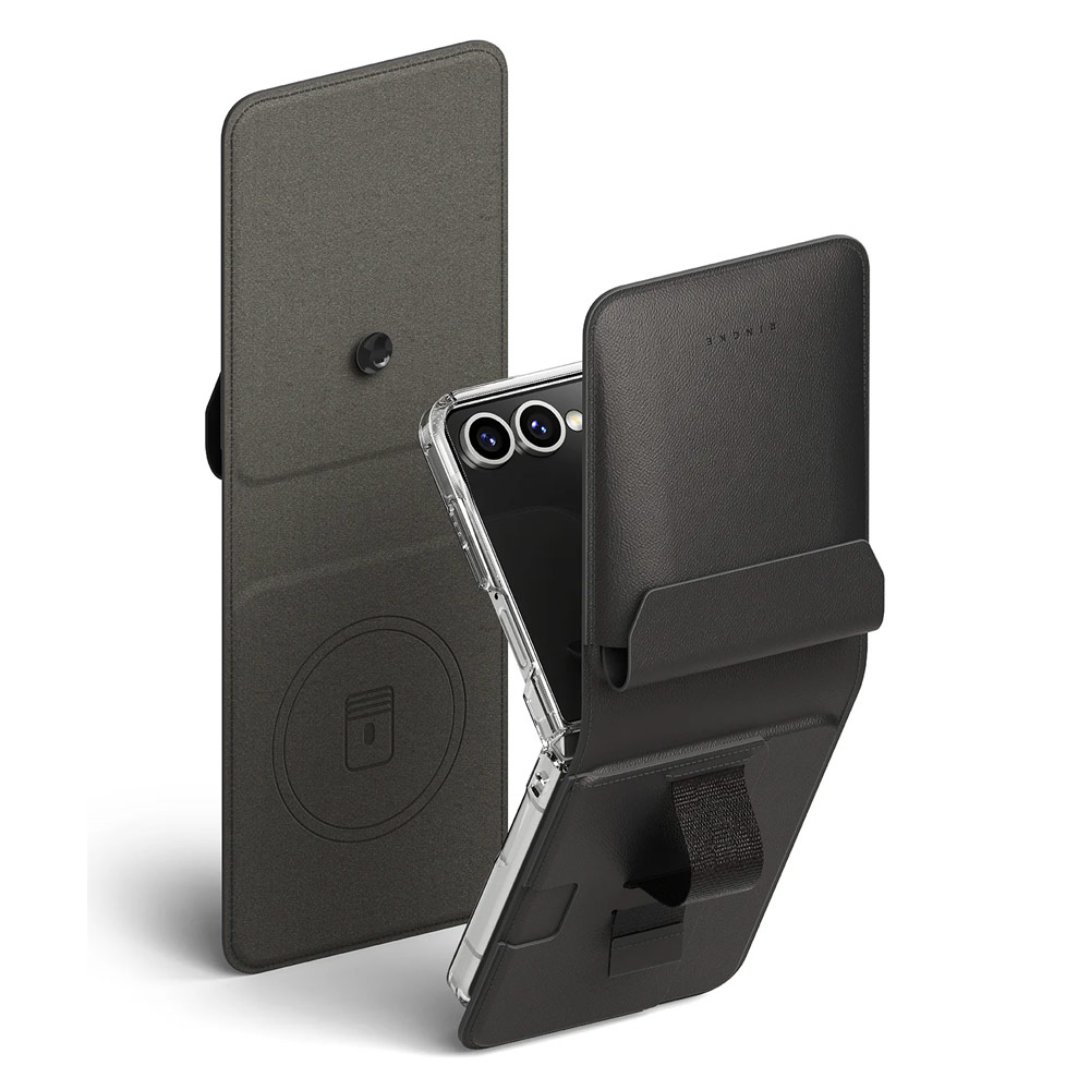 Picture of Samsung Galaxy Z Flip 7 | Ringke Folio Grip Wallet Magnetic for Samsung Galaxy Z Flip 7 (Black)