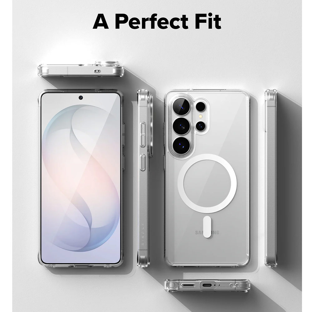 Picture of Samsung Galaxy S26 Ultra Case | Ringke Fusion Magnetic Transparent Protection Case for Samsung Galaxy S26 Ultra (Clear)