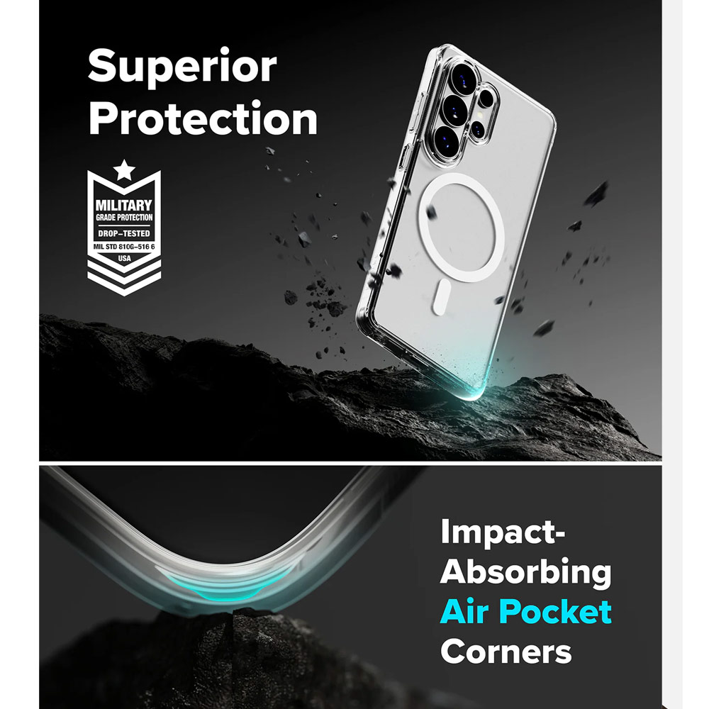 Picture of Samsung Galaxy S26 Ultra Case | Ringke Fusion Magnetic Transparent Protection Case for Samsung Galaxy S26 Ultra (Matte)