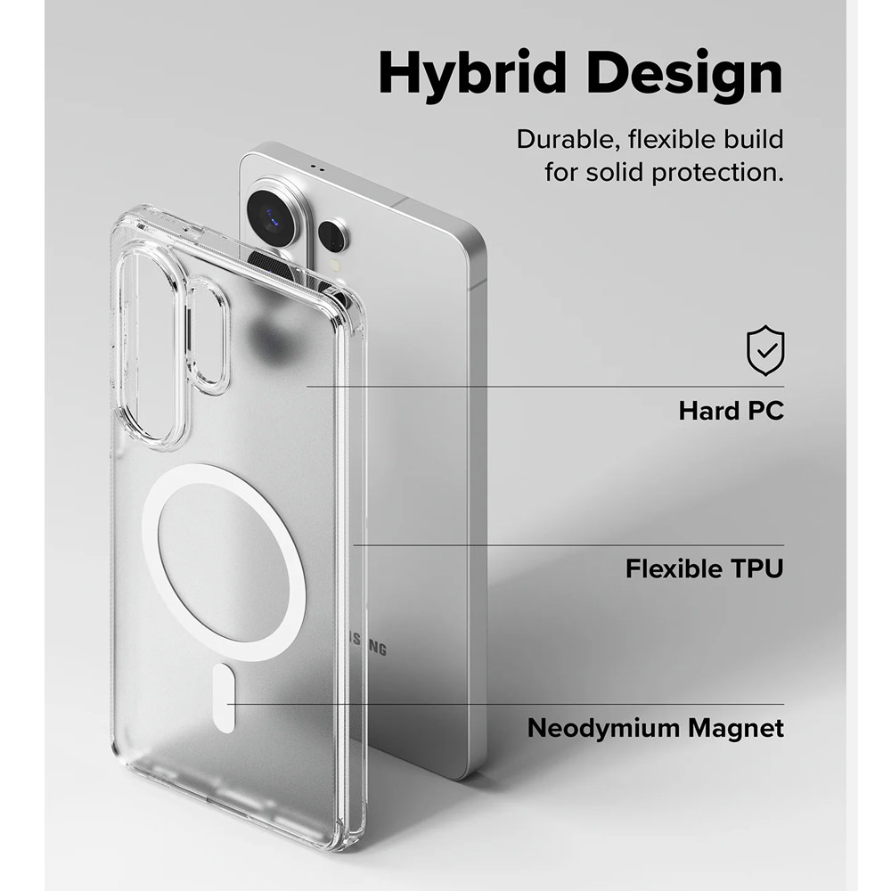 Picture of Samsung Galaxy S26 Ultra Case | Ringke Fusion Magnetic Transparent Protection Case for Samsung Galaxy S26 Ultra (Matte)