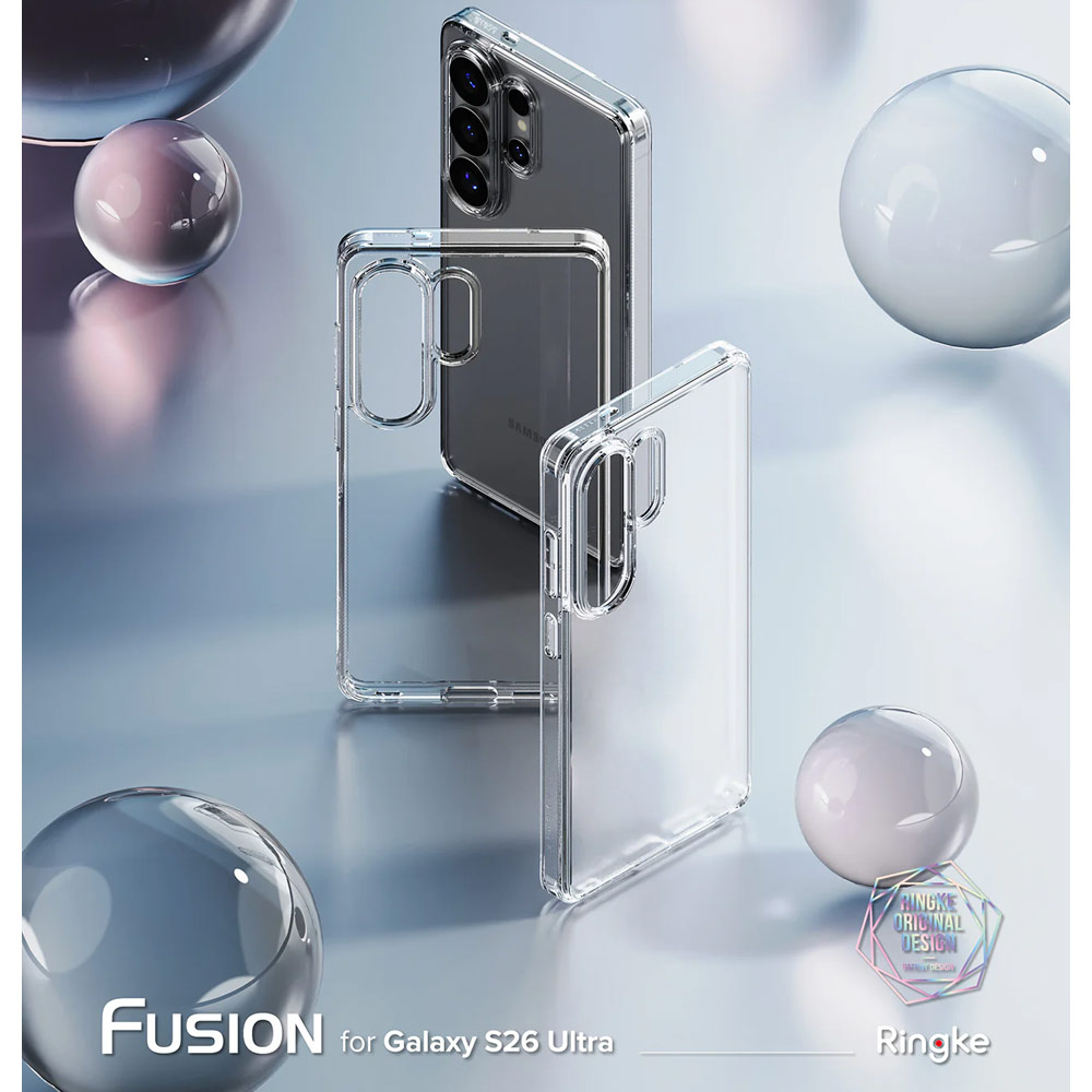 Picture of Samsung Galaxy S26 Ultra Case | Ringke Fusion Transparent Protection Case for Samsung Galaxy S26 Ultra (Clear)