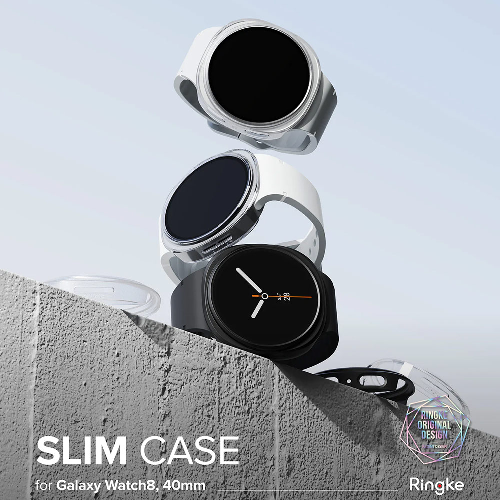 Picture of Samsung Galaxy Watch 8 40mm Case | Ringke Slim Protection Case for Samsung Galaxy Watch 8 40mm (Clear Matte Black)