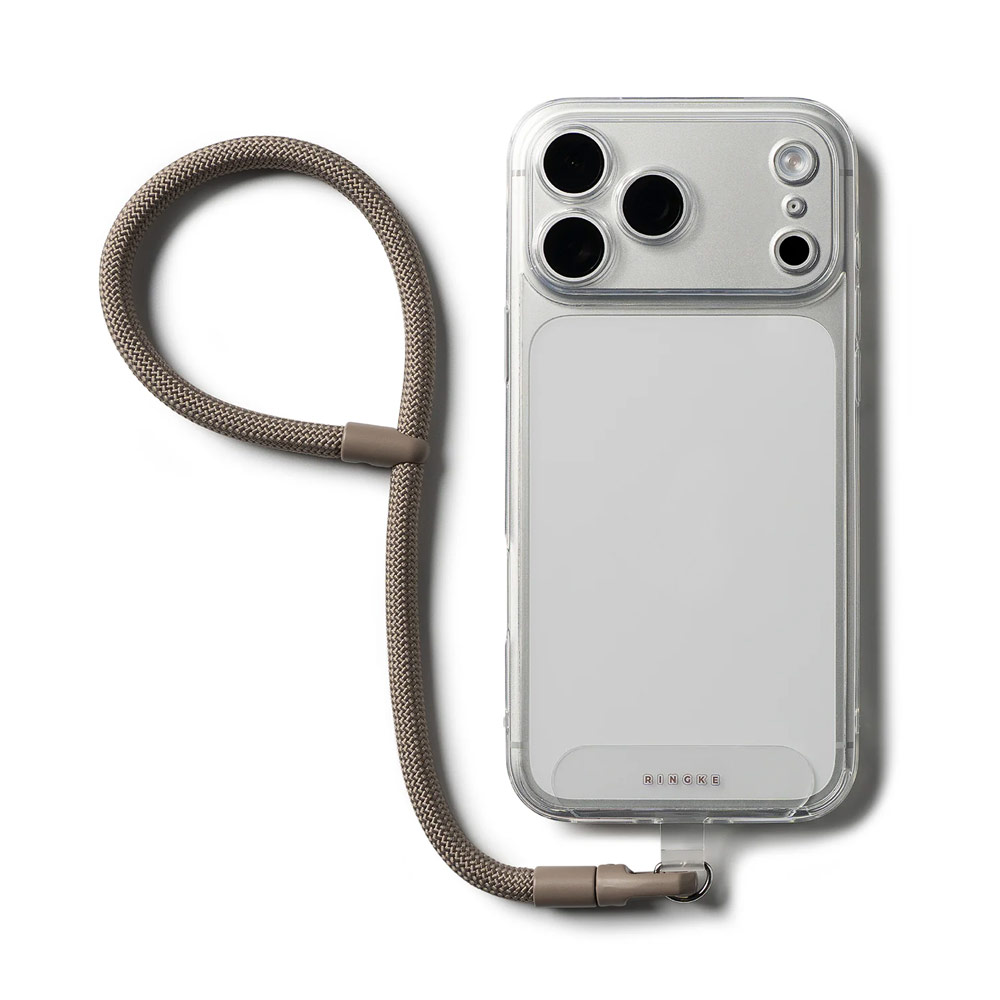 Picture of Ringke Holder Link and Flow Hand Strap P-Type Wrist Strap Phone Strap for closed-bottom phone case (Mocha Mousse)