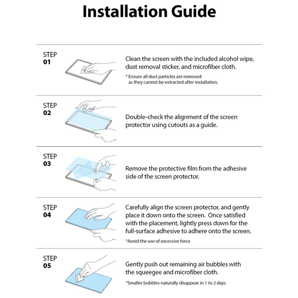 Picture of Apple iPad 10th Gen 10.9\" 2022 Screen Protector | Ringke Tempered Glass Screen Protector for Samsung Galaxy Tab S8 Plus S7 Plus S7 FE (Clear)