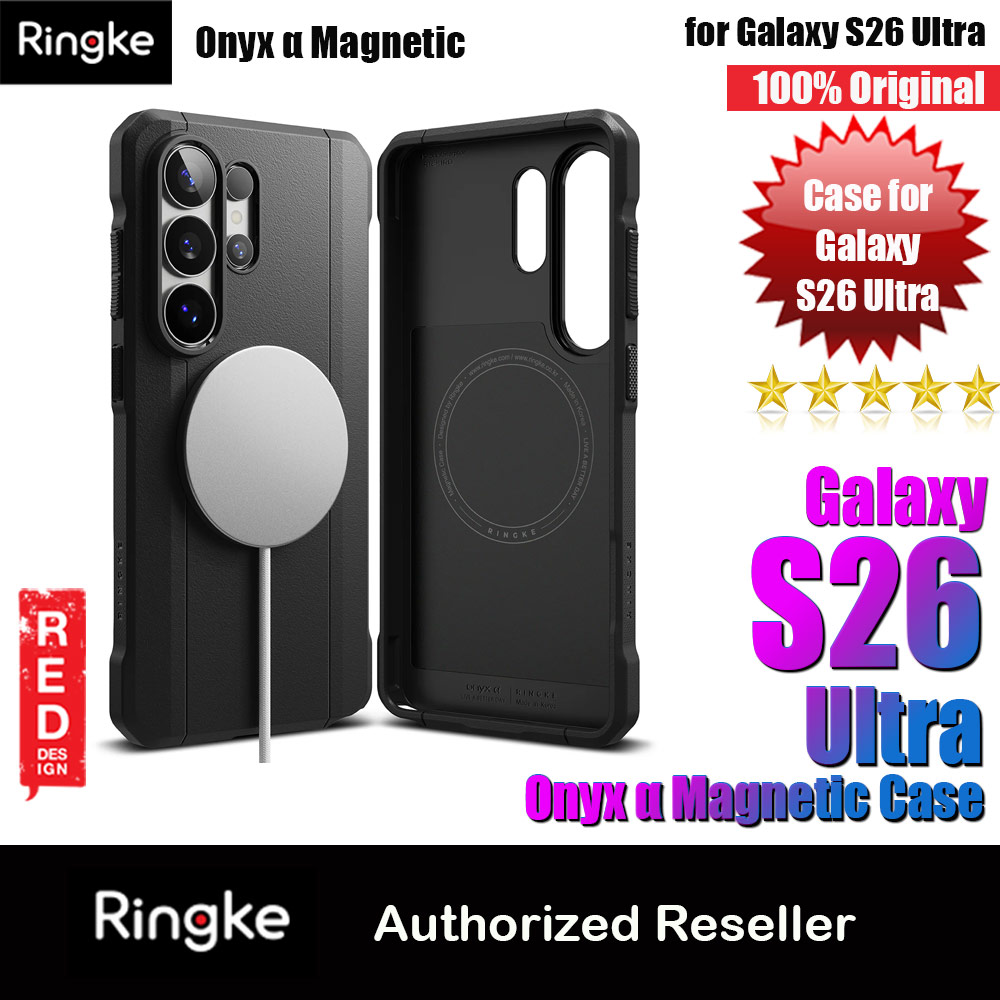 Picture of Ringke Onyx Alpha Magnetic Drop Protection Case for Samsung Galaxy S26 Ultra (Black) Samsung Galaxy S26 Ultra- Samsung Galaxy S26 Ultra Cases, Samsung Galaxy S26 Ultra Covers, iPad Cases and a wide selection of Samsung Galaxy S26 Ultra Accessories in Malaysia, Sabah, Sarawak and Singapore 