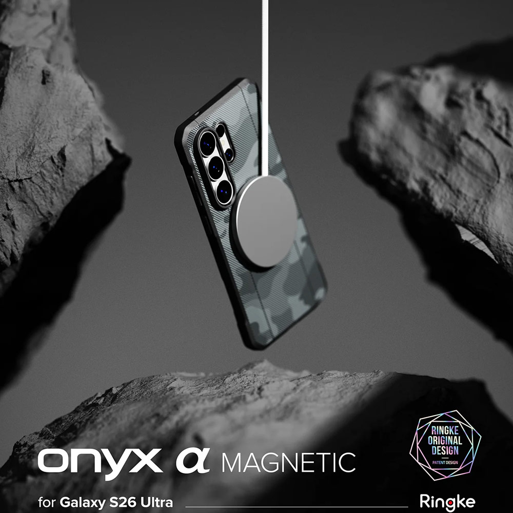 Picture of Samsung Galaxy S26 Ultra Case | Ringke Onyx Alpha Magnetic Drop Protection Case for Samsung Galaxy S26 Ultra (Camo Black)
