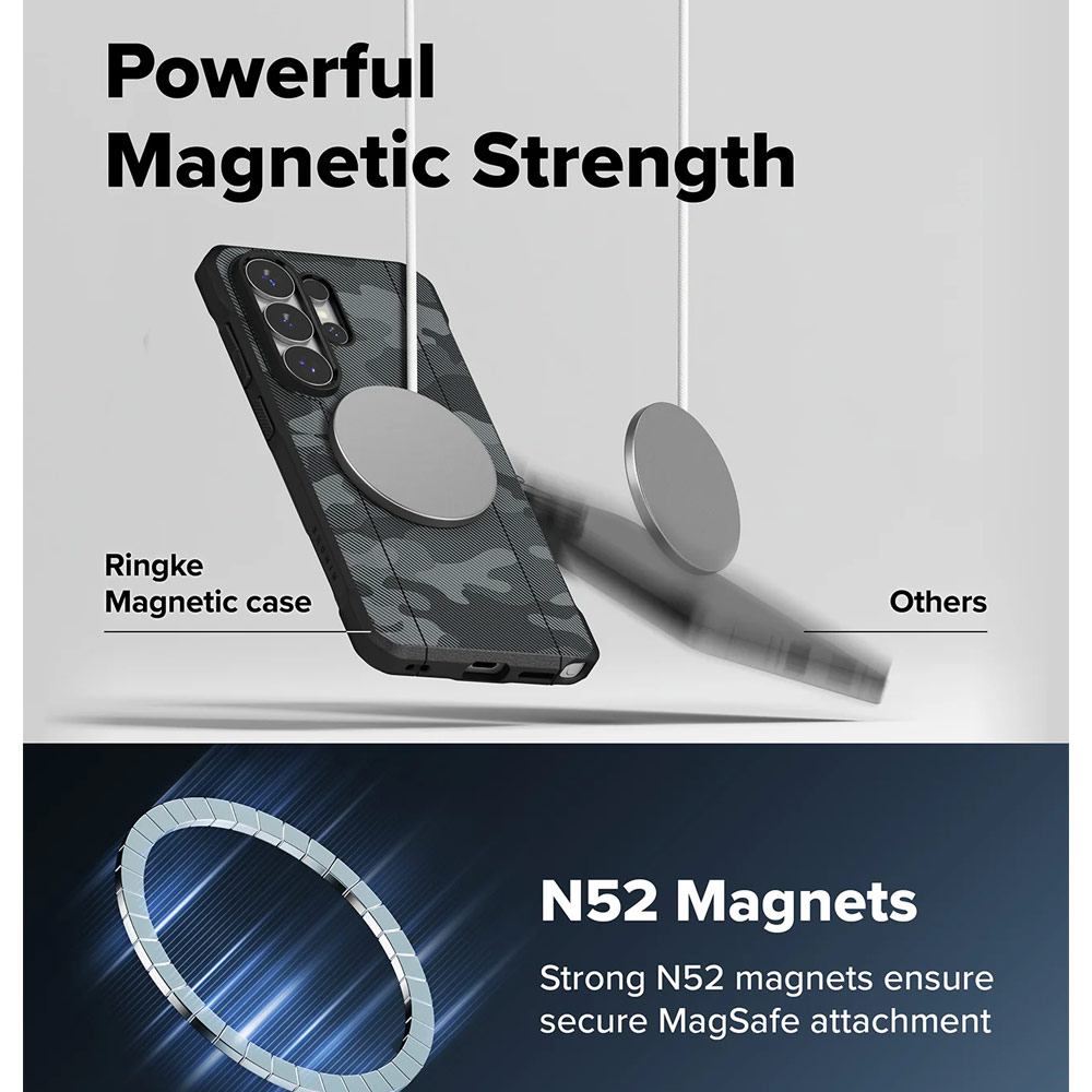 Picture of Samsung Galaxy S26 Ultra Case | Ringke Onyx Alpha Magnetic Drop Protection Case for Samsung Galaxy S26 Ultra (Camo Black)